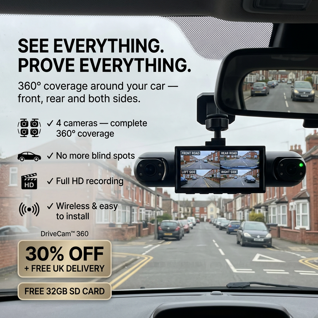 DriveCam™ | Wireless dashcam that sees everything around your car