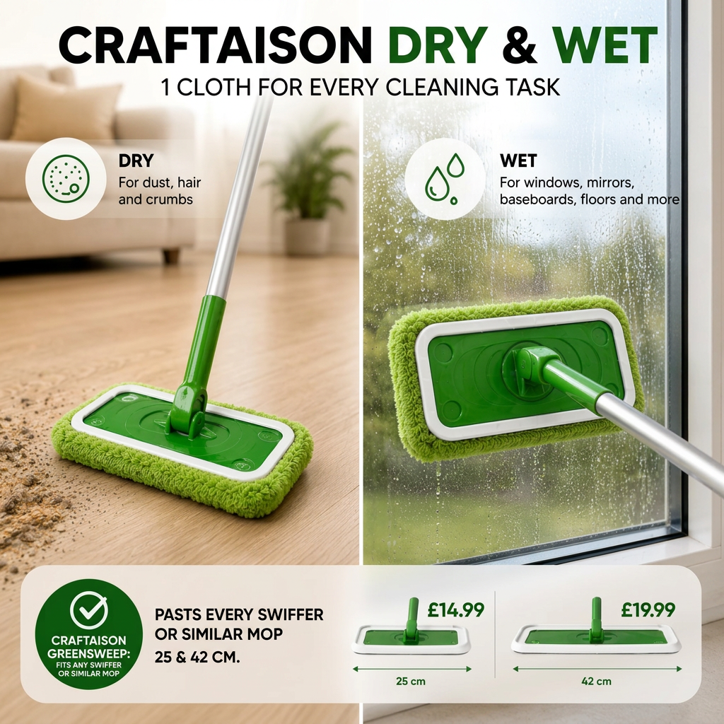 GreenSweep™ | Reusable Mop Pad for Swiffer