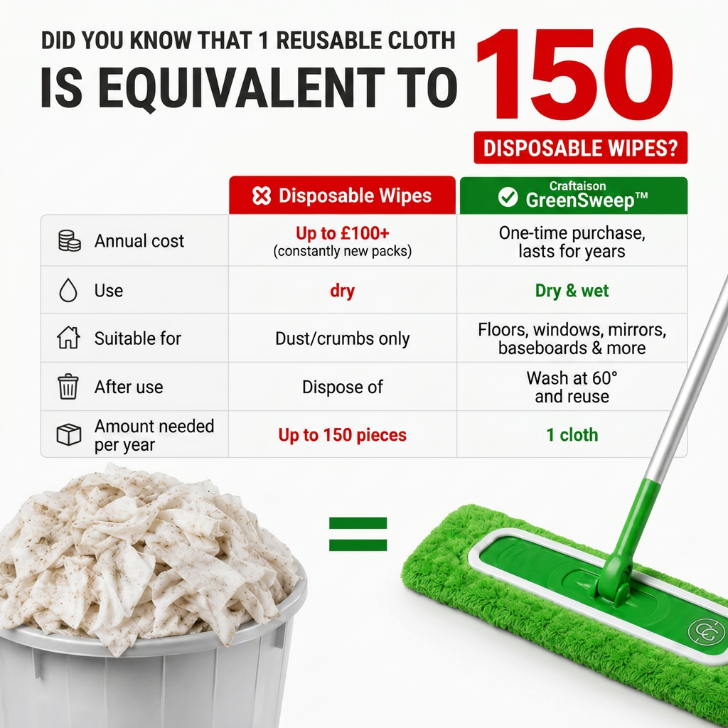 GreenSweep™ | Reusable Mop Pad for Swiffer