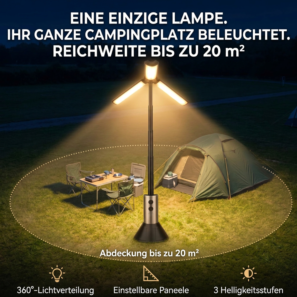 NovaCamp Pro | Beleuchten Sie Ihren gesamten Campingplatz mit nur einem Klick
