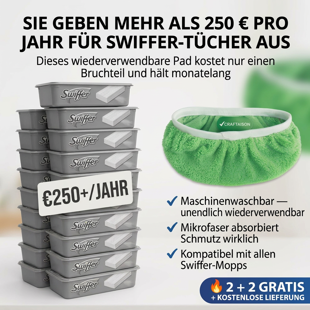 GreenSweep™ | Wiederverwendbares Wischpad für Swiffer