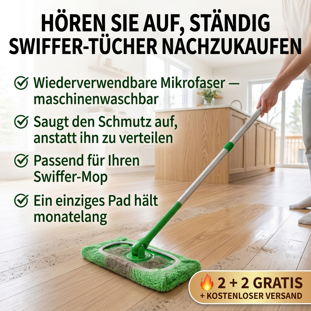 GreenSweep™ | Wiederverwendbares Wischpad für Swiffer