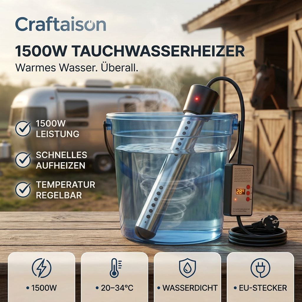 1500W Tauchwasserheizer