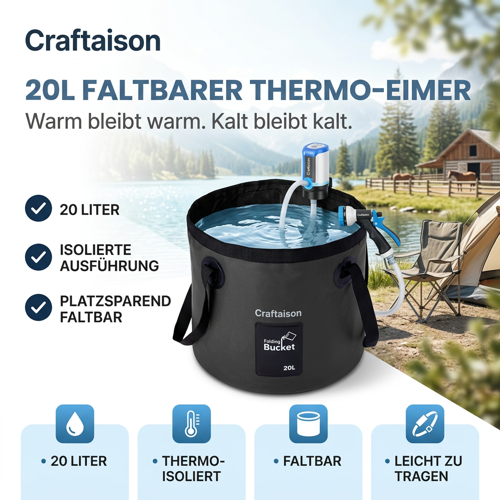 20L Faltbarer Thermo-Eimer