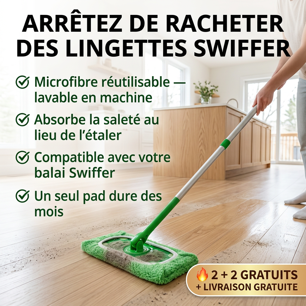 GreenSweep™ – Serpillière réutilisable pour Swiffer