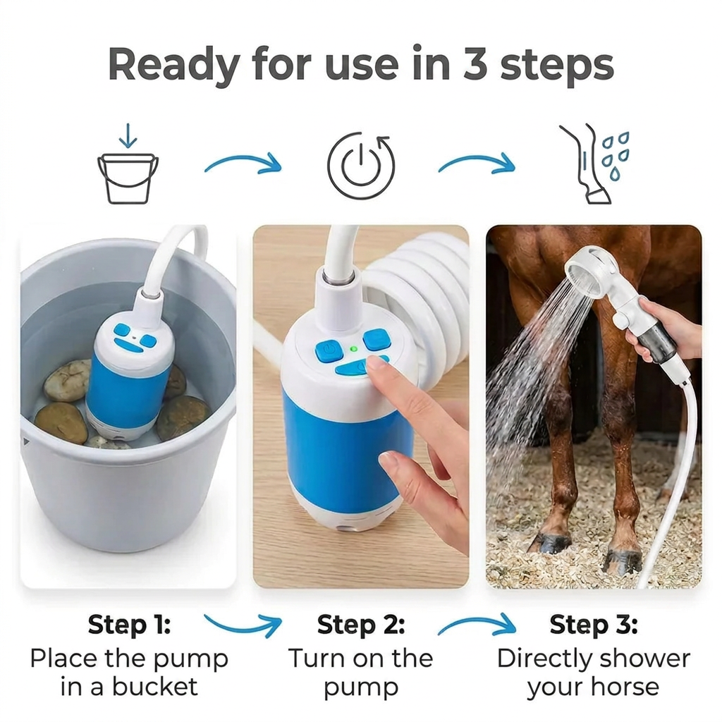 Craftaison Portable Water Pump | Rinse Your Horse Anywhere