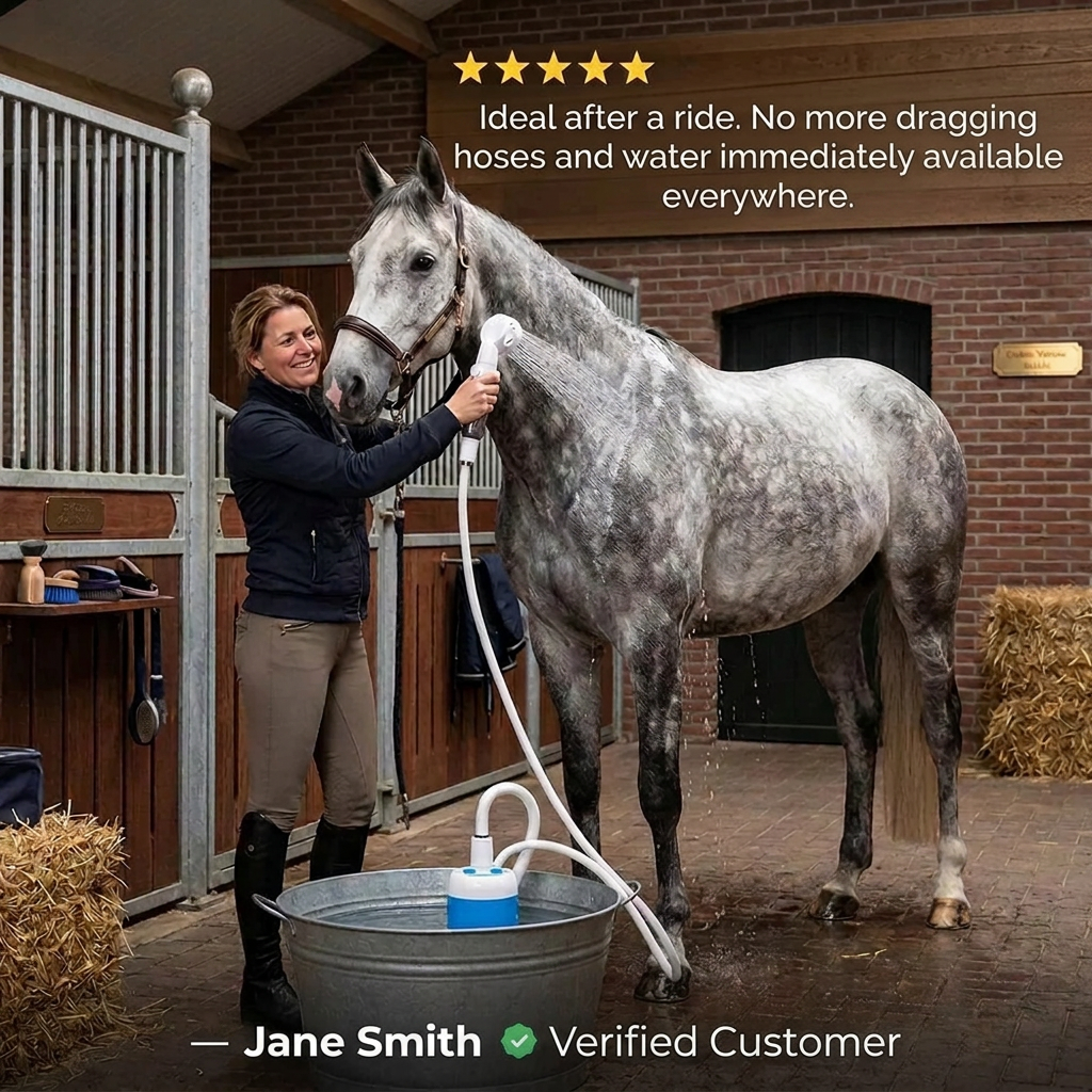 Craftaison Portable Water Pump | Rinse Your Horse Anywhere