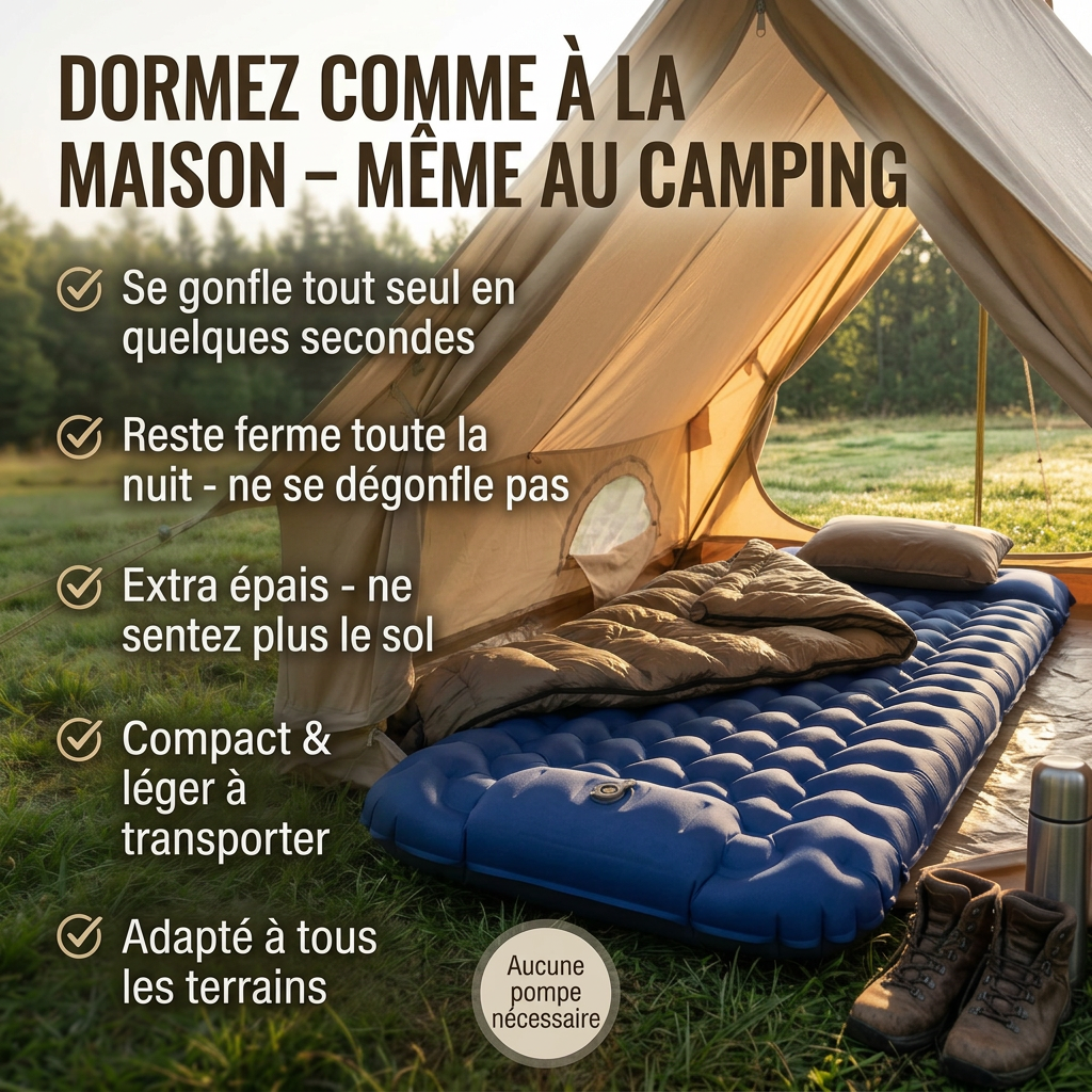 CampRest | Prêt à dormir en quelques secondes