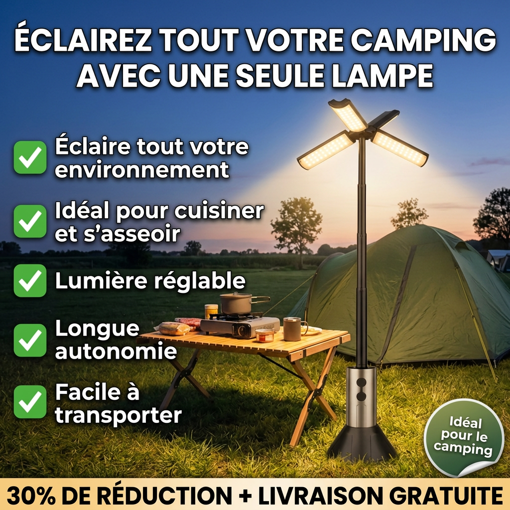 NovaCamp Pro | Éclairez tout votre camping en un seul clic