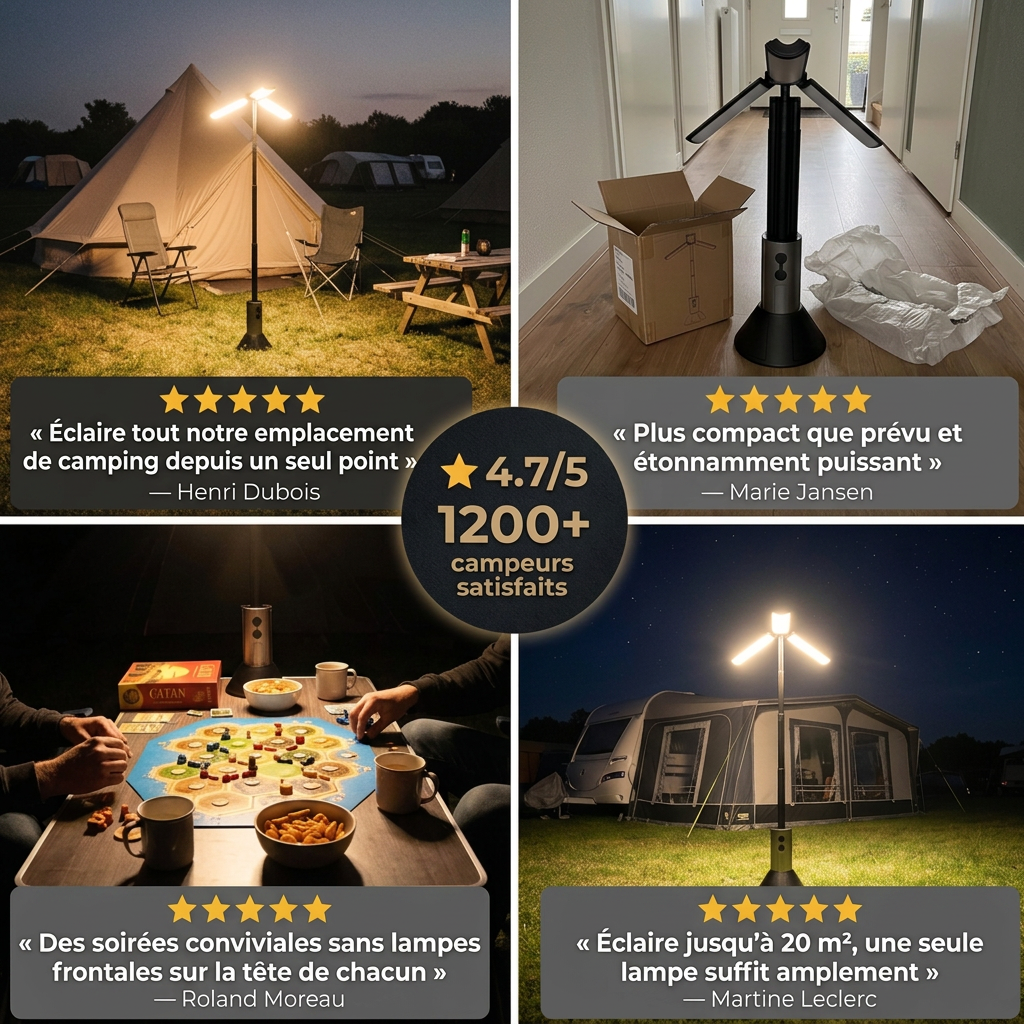 NovaCamp Pro | Éclairez tout votre camping en un seul clic
