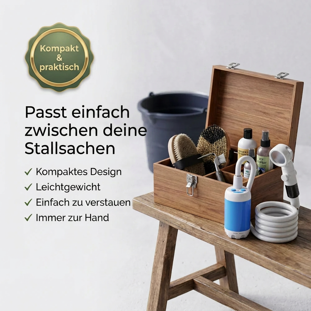 Craftaison Tragbare Wasserpumpe | Pferd überall abspülen