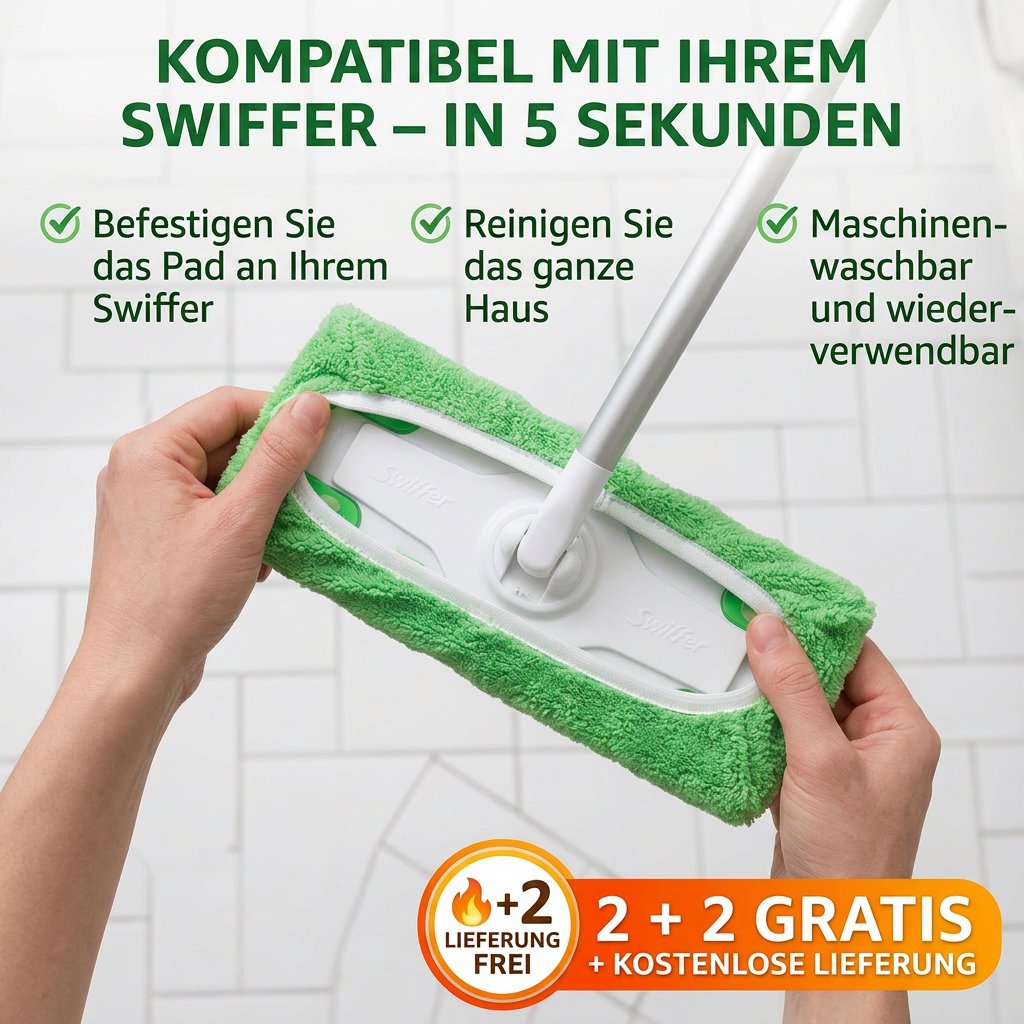 GreenSweep™ | Wiederverwendbares Wischpad für Swiffer