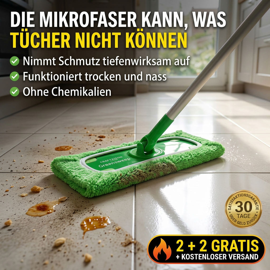 GreenSweep™ | Wiederverwendbares Wischpad für Swiffer